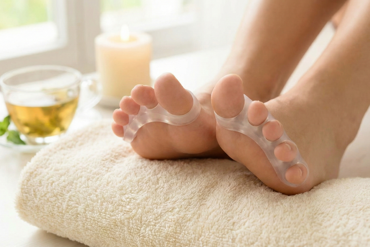 足指の隙間に挟むアイテムを活用する