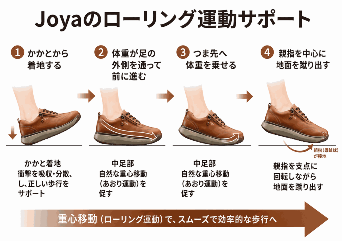 機能性の高さが美しい姿勢・歩き姿につながる