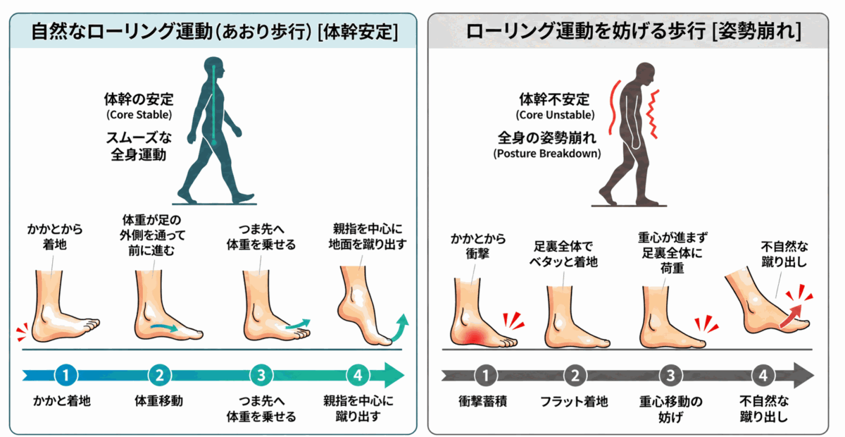 足元の不具合が膝・腰・姿勢にまで連鎖する