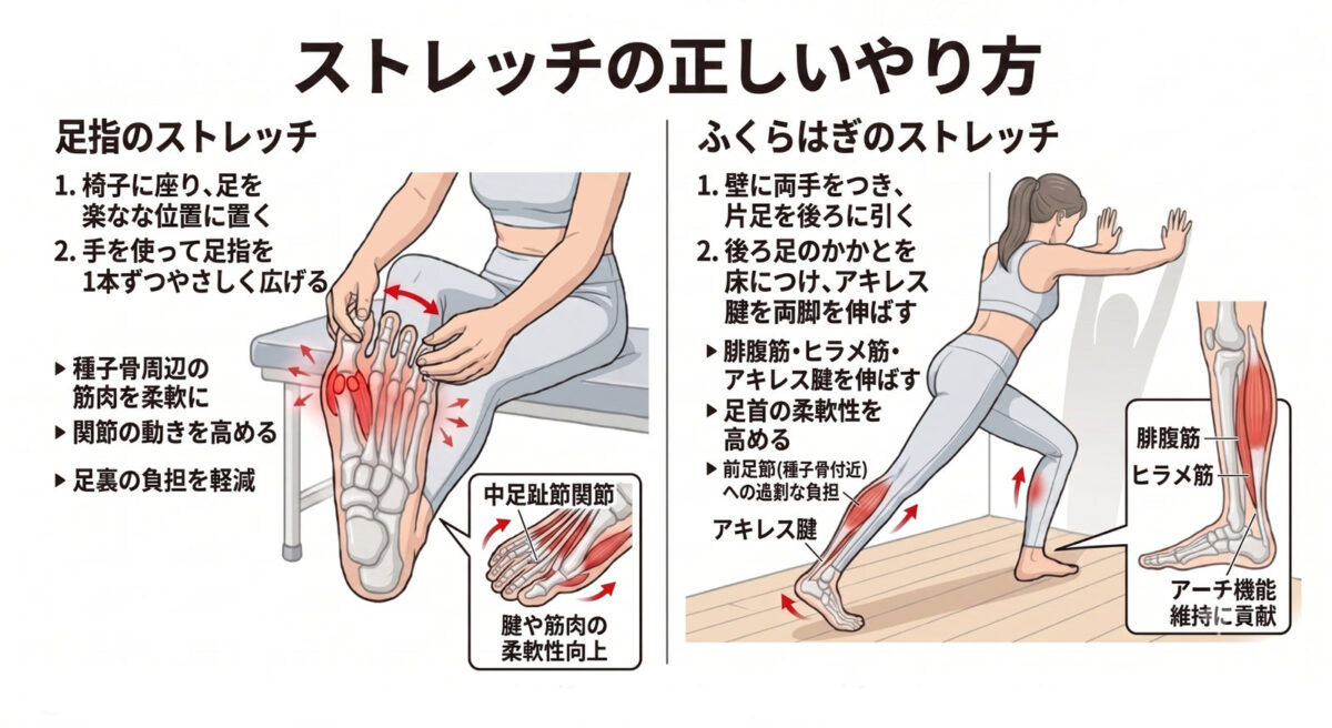 足底筋膜とふくらはぎのストレッチ